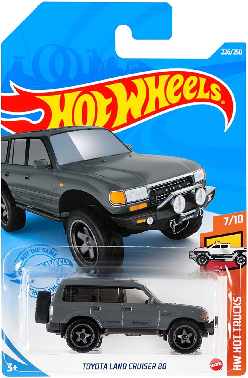 Hot Wheels Toyota Land Cruiser 80 ??? (HCM61) Grey ??? Crazy 4 Diecasts