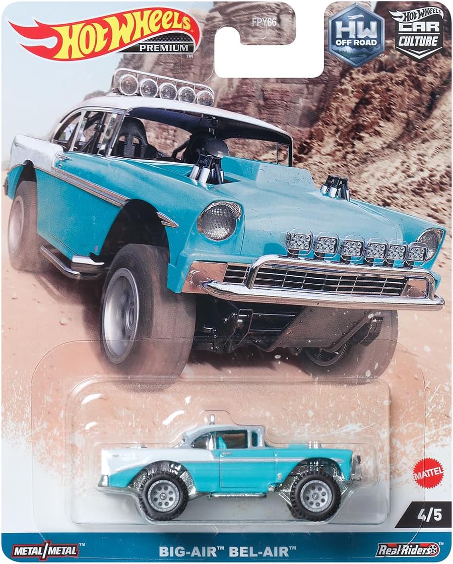 Hot Wheels Zamac Series Big Air Bel Air - 5/5 Chevy Bel Air, 1:64 Scale Die-Cast Car